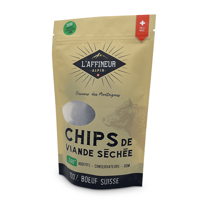 Chips de viande séchée du Valais
